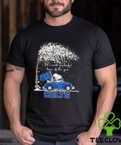 Indianapolis Colts Snoopy It’s Most Wonderful Time Of The Year T Shirt