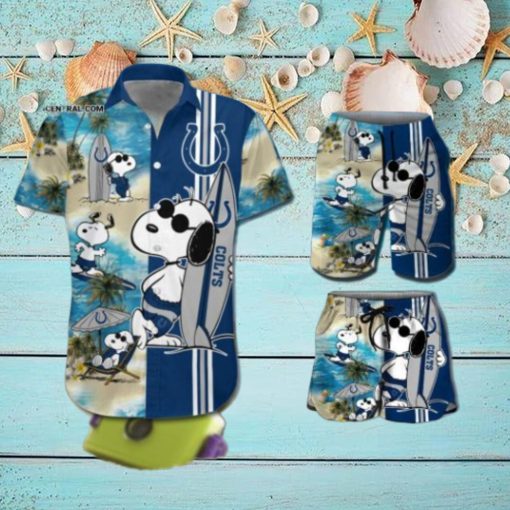 Indianapolis Colts Snoopy NFL Classic Full Print Hawaii Shirt