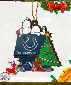 Indianapolis Colts Snoopy NFL Sport Ornament Custom Name