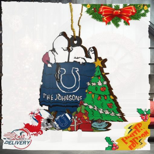 Indianapolis Colts Snoopy NFL Sport Ornament Custom Name