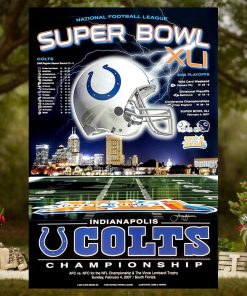 Indianapolis Colts Super Season Xli Afc Championship Poster