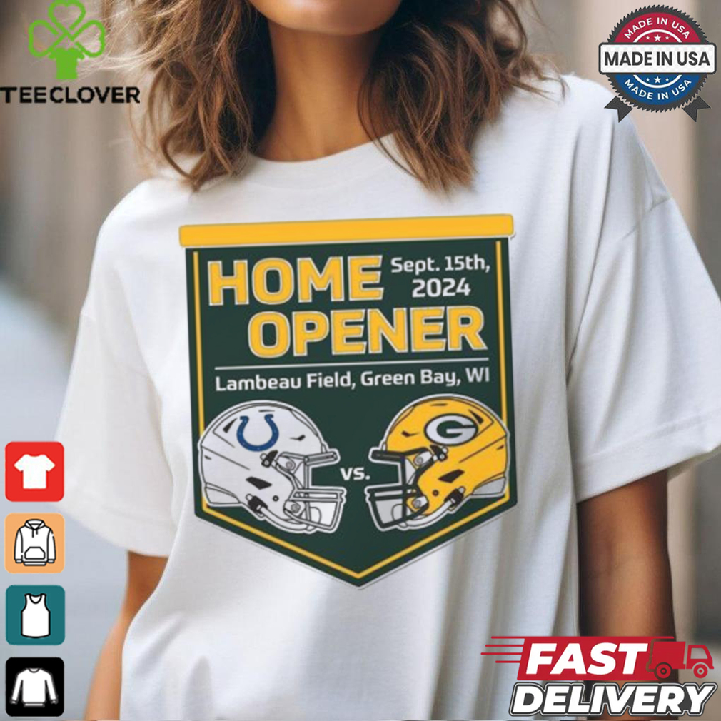 Indianapolis Colts Vs Green Bay Packers Home Opener Lambeau Field Sept 15th 2024 Shirt Indianapolis Colts Vs Green Bay Packers Home Opener Lambeau Field Sept 15th 2024 Shirt