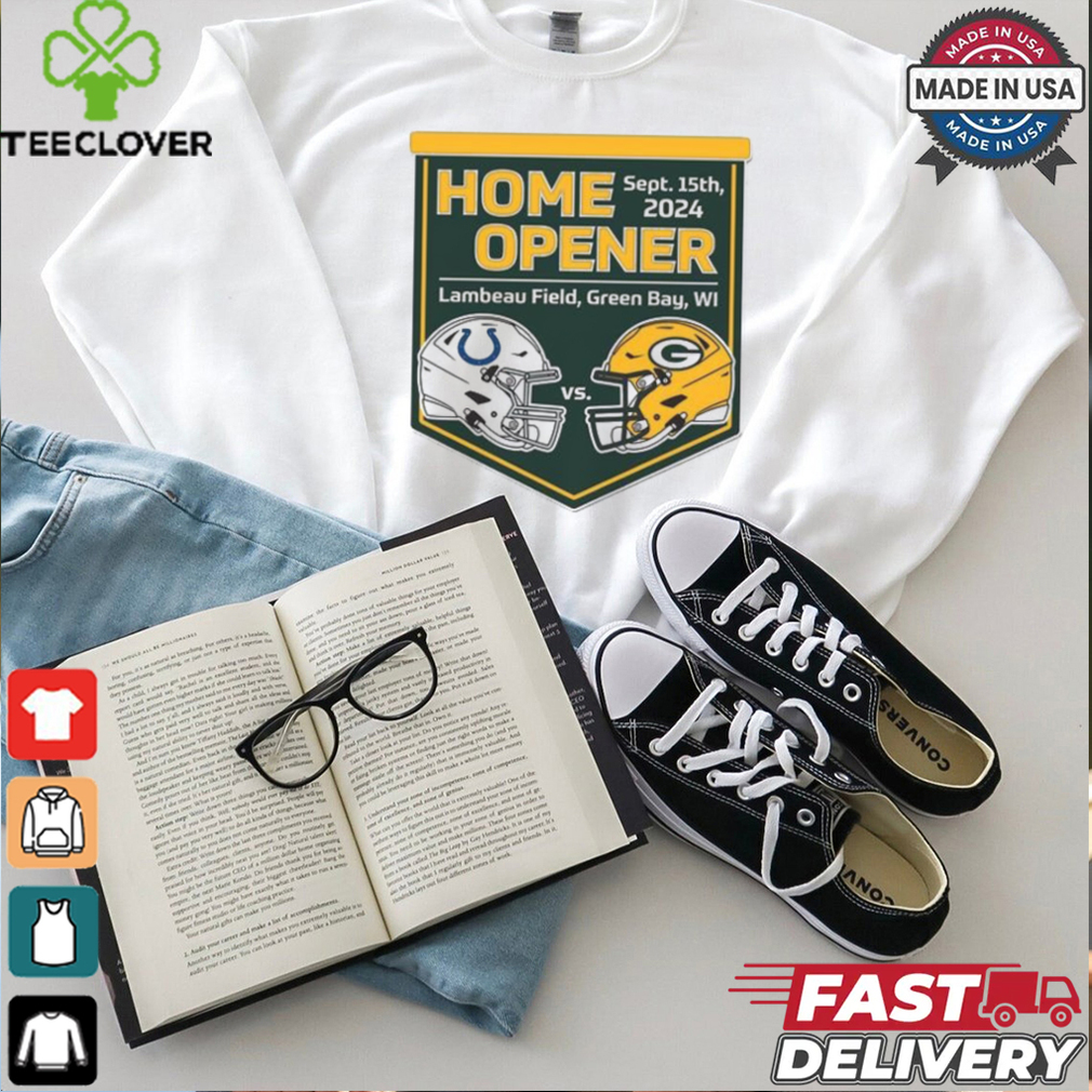 Indianapolis Colts Vs Green Bay Packers Home Opener Lambeau Field Sept 15th 2024 Shirt Indianapolis Colts Vs Green Bay Packers Home Opener Lambeau Field Sept 15th 2024 Shirt