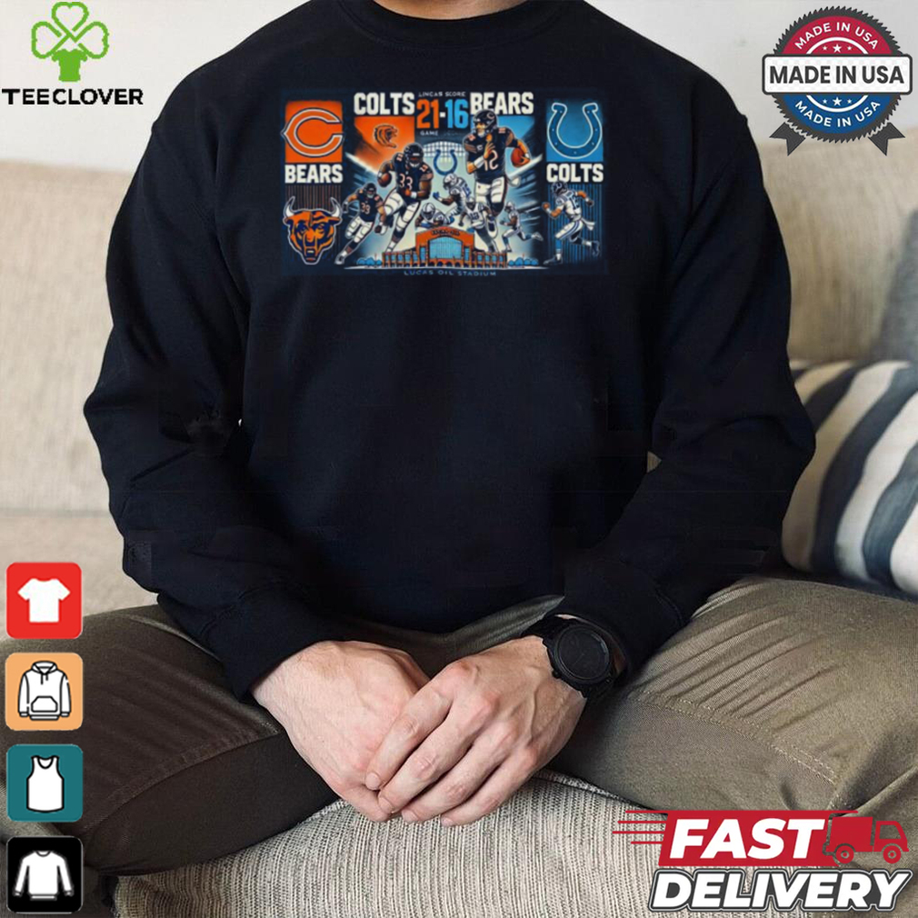 Indianapolis Colts Wins 21 16 Chicago Bears 2024 NFL Week 3 Final Score Shirt Indianapolis Colts Wins 21 16 Chicago Bears 2024 NFL Week 3 Final Score Shirt