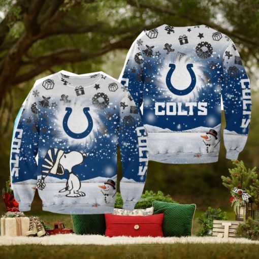 Indianapolis Colts Xmas Snoopy Ugly Sweater For Fans New Gift Holidays Christmas