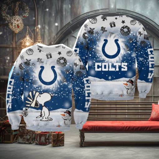 Indianapolis Colts Xmas Snoopy Ugly Sweater For Fans New Gift Holidays Christmas