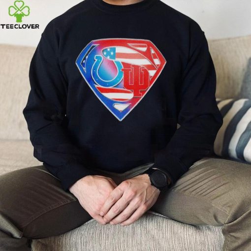 Indianapolis Colts and Indiana Hoosiers Superman Sports Logo shirt