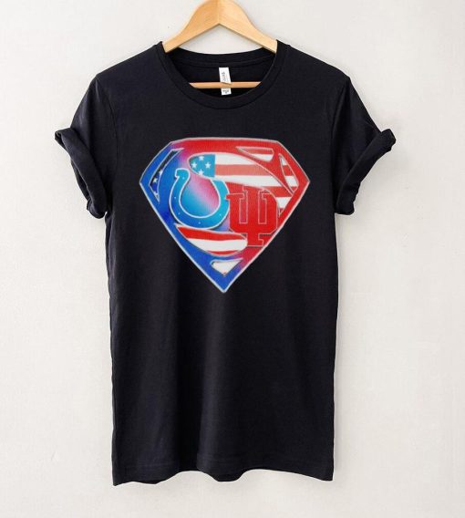Indianapolis Colts and Indiana Hoosiers Superman Sports Logo shirt