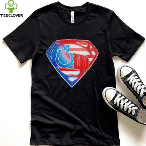 Indianapolis Colts and Indiana Hoosiers Superman Sports Logo shirt