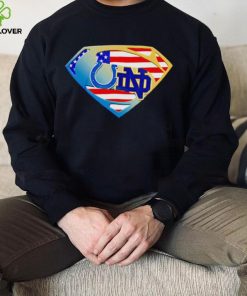Indianapolis Colts and Notre Dame Fighting Irish Superman sports shirt