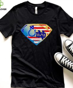 Indianapolis Colts and Notre Dame Fighting Irish Superman sports shirt