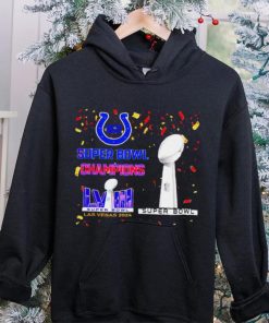 Indianapolis Colts football Super Bowl Champions Las Vegas 2024 logo hoodie, sweater, longsleeve, shirt v-neck, t-shirt