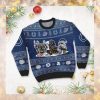Detroit Tigers Symbol Wearing Santa Claus Hat Ho Ho Ho 3D Custom Name Ugly Christmas Sweater Shirt For MLB American Baseball Fans On Xmas Days