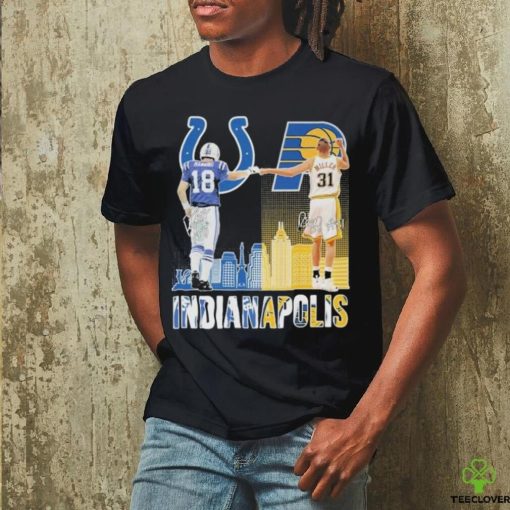 Indianapolis Manning and Miller 2024 Champions Skyline Signatures Shirt