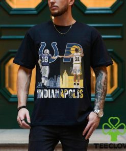 Indianapolis Players 18 Manning and 31 Millers Signatures Shirt