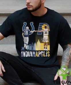 Indianapolis Players 18 Manning and 31 Millers Signatures Shirt