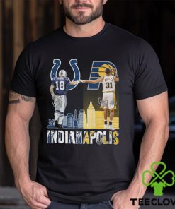Indianapolis Players 18 Manning and 31 Millers Signatures Shirt