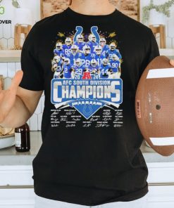 Indianapolis colts afc south division champions 2024 signatures hoodie, sweater, longsleeve, shirt v-neck, t-shirt