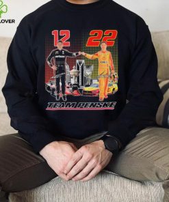 Indycar Will Power And Nascar Joey Logano Team Penske Signatures Shirt