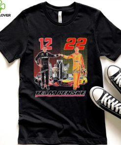 Indycar Will Power And Nascar Joey Logano Team Penske Signatures Shirt