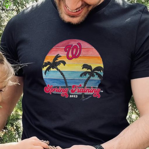 Infant Washington Nationals Tiny Turnip Navy 2023 Spring Training T Shirt