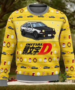 Initial D Classic Toyota Car 3D Ugly Christmas Sweater Unisex Christmas Sweater For Men And Women