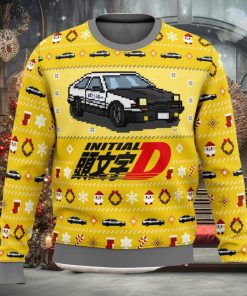 Initial D Classic Toyota Car 3D Ugly Christmas Sweater Unisex Christmas Sweater For Men And Women