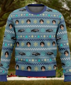 Initial D Takumi Fujiwara Ugly Christmas Sweater Christmas Party Gift For Men And Women