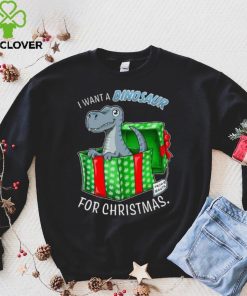 Inktastic I Want a Dinosaur for Christmas in Green and Red Gift Box Gift Toddler Boy or Toddler Girl T Shirt