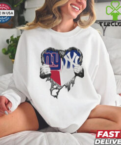 Inside Me New York Giants And New York Yankees 2024 T Shirt White