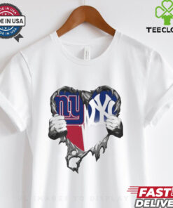 Inside Me New York Giants And New York Yankees 2024 T Shirt White