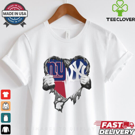 Inside Me New York Giants And New York Yankees 2024 T Shirt White