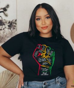 Inspiring Black Leaders Power Fist Hand Black History Month T Shirt