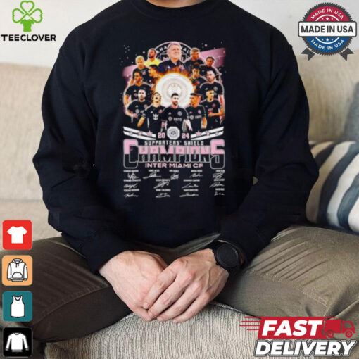 Inter Miami FC 2024 Supporters’ Shield Champions signature shirt