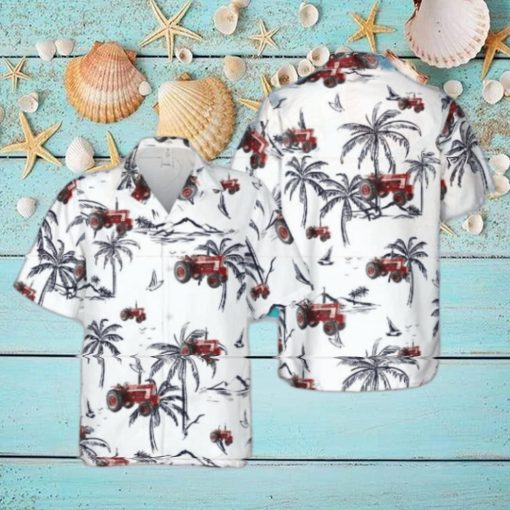 International Farmall 1066 Turbo Wide Front Tractor Hawaiian Shirt