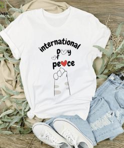International day of peace peace sign cat shirt 1 International day of peace peace sign cat shirt