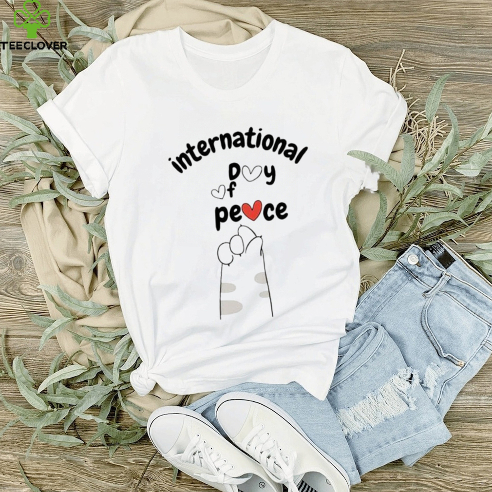 International day of peace peace sign cat shirt International day of peace peace sign cat shirt