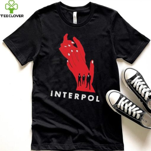 Interpol band hands red classic shirt