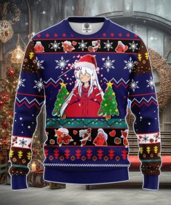 Inuyasha Anime Ugly Christmas Sweater Blue Amazing Gift Men And Women Christmas Gift