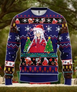 Inuyasha Anime Ugly Christmas Sweater Blue Amazing Gift Men And Women Christmas Gift