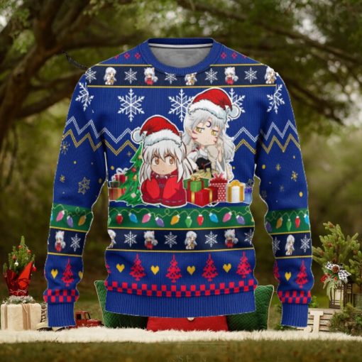 Inuyasha x Sesshomaru Anime InuYasha Xmas Ugly Christmas Sweater For Men Women