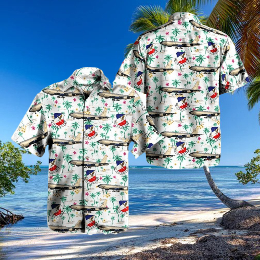 Iowa Air National Guard 185th Air Refueling Wing Boeing KC 135R Stratrotanker Hawaiian Shirt Iowa Air National Guard 185th Air Refueling Wing Boeing KC 135R Stratrotanker Hawaiian Shirt