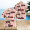 Vintage Aloha NHL Columbus Blue Jackets Hawaiian Shirt Palm Trees Pattern Hockey Fans Gift