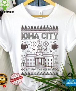 Iowa City Lit For The Holidays Ugly Sweatshirt