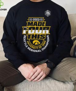 Iowa Hawkeyes 2023 made four this Seattle Regional Champions shirt