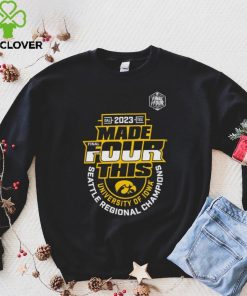 Iowa Hawkeyes 2023 made four this Seattle Regional Champions shirt