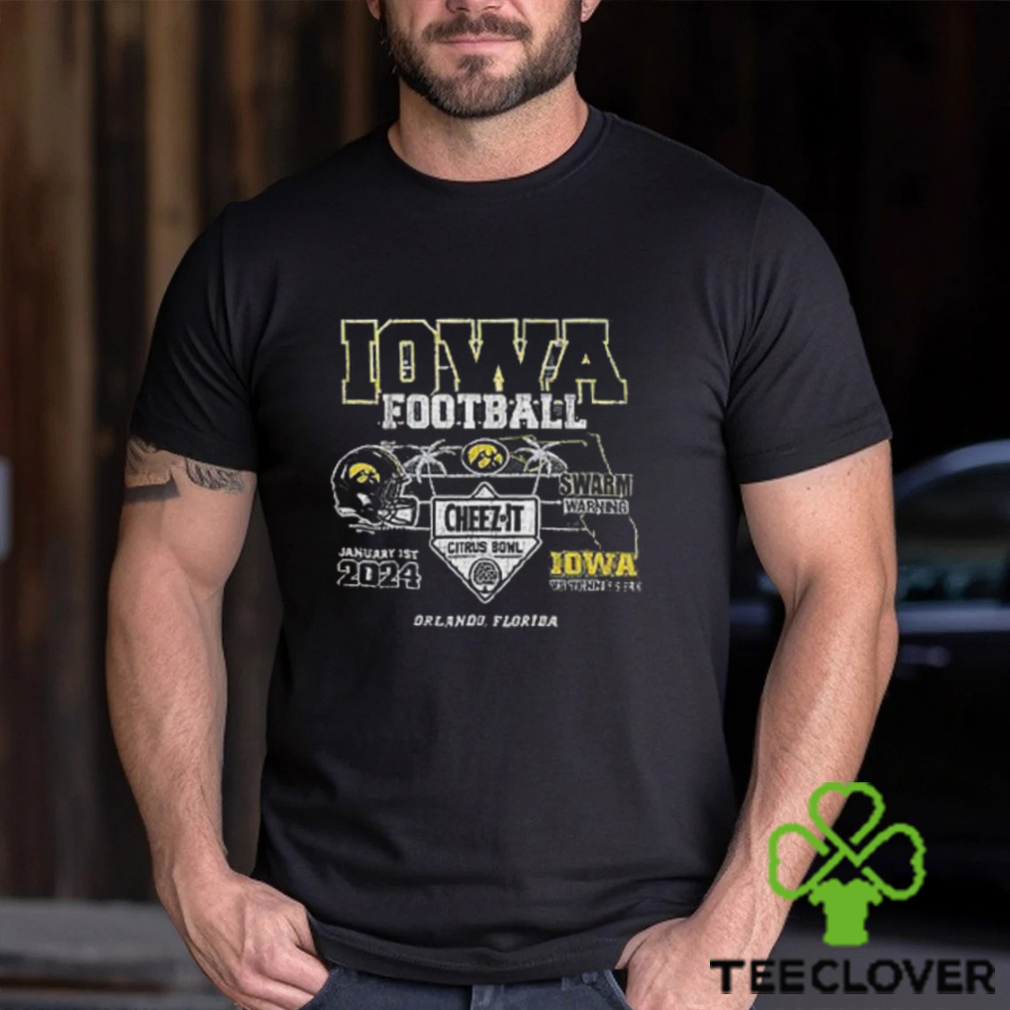 Iowa Hawkeyes 2024 Citrus Bowl Swarm Warning Classic T Shirt Iowa Hawkeyes 2024 Citrus Bowl Swarm Warning Classic T Shirt