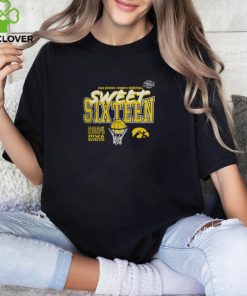 Iowa Hawkeyes 2024 NCAA Women's Basketball Tournament March Madness Sweet 16 Fast Break Tee Shirt