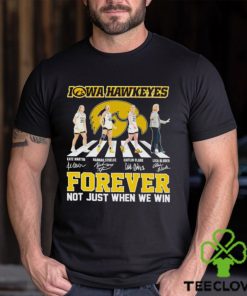 Iowa Hawkeyes Abbey Road forever not just when we win hoodie, sweater, longsleeve, shirt v-neck, t-shirt