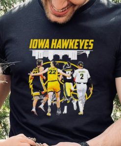 Iowa Hawkeyes Ben Krikke Caitlin Clark Cade McNamara Gable Mitchell signatures shirt